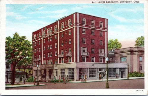 Hotel lancaster ohio 1940 - lancaster,,